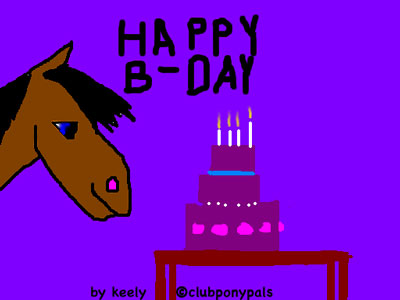 keely birthday card