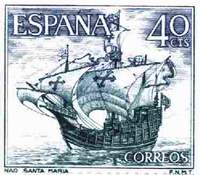 columbus stamp from spain