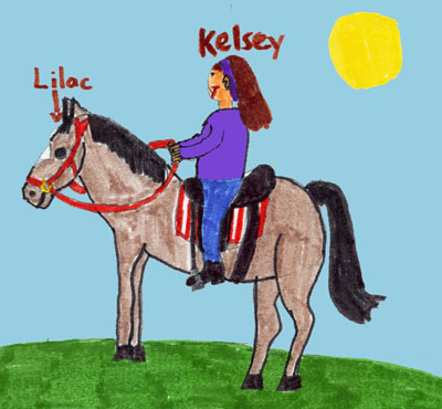 Kelsey and Lilac drawing