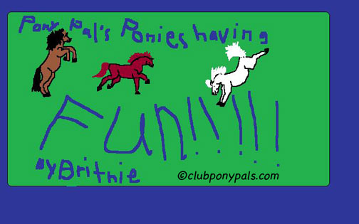 Pony Pal ponies having fun!!!