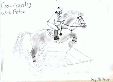 Cross-Country pencil drawing