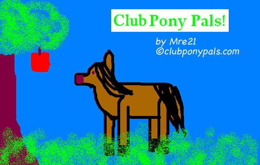 Mre21 drawing of pony and apple tree