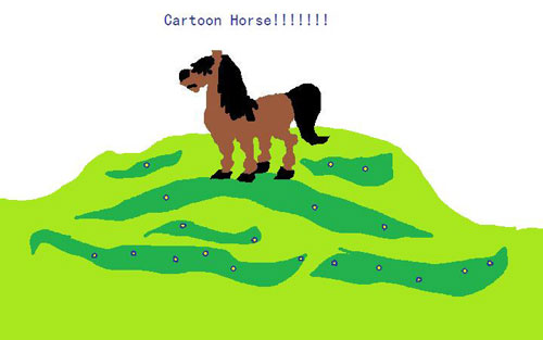 Britnie's cartoon horse
