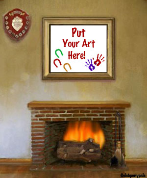 Put your art here in cabin