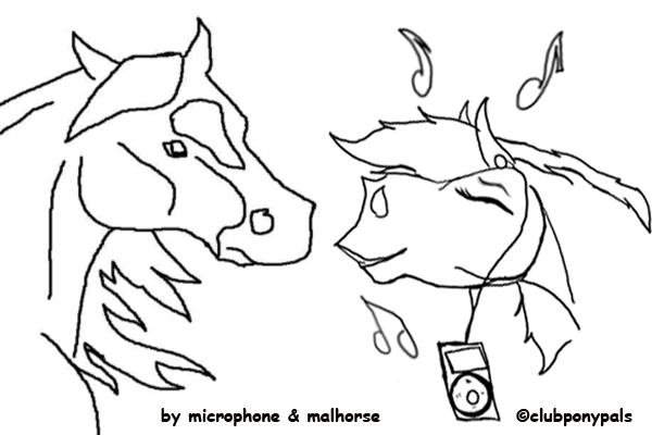 microphone malhorse cartoon