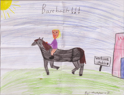 Mistyhorse11 bareback!