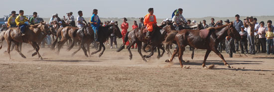 Mongolia horse racing