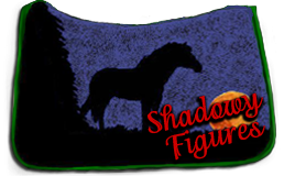 shadowy figures saddle pad